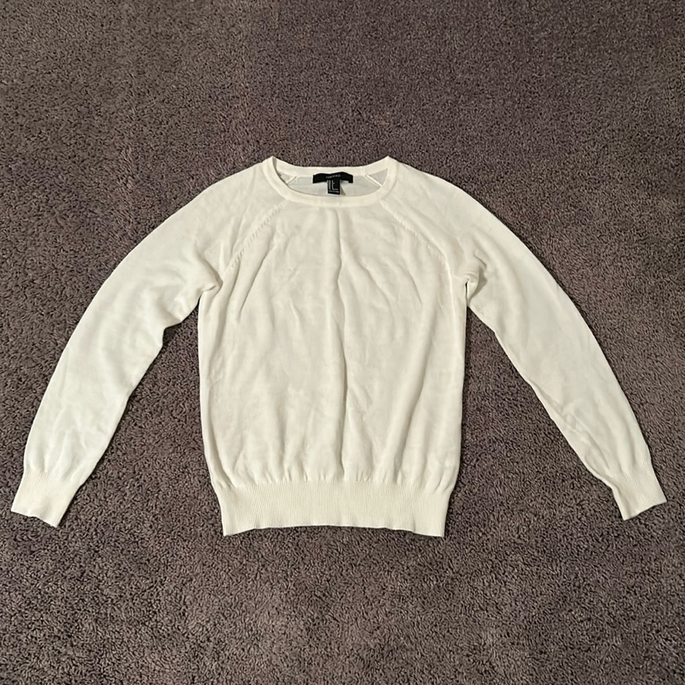 Light weight white sweater